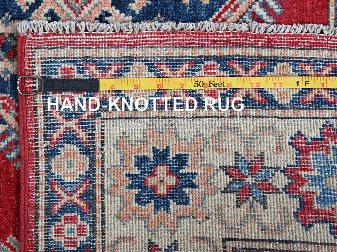 4'10" x 7'0" New Hand Knotted Red Wool Rectangle Oriental Rug - MOA102330