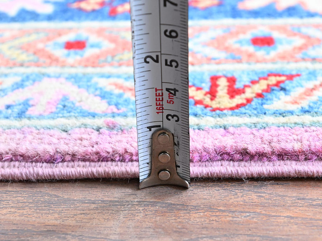 4'11" x 6'7" New Hand Knotted Pink Wool Rectangle Oriental Rug - MOA102334