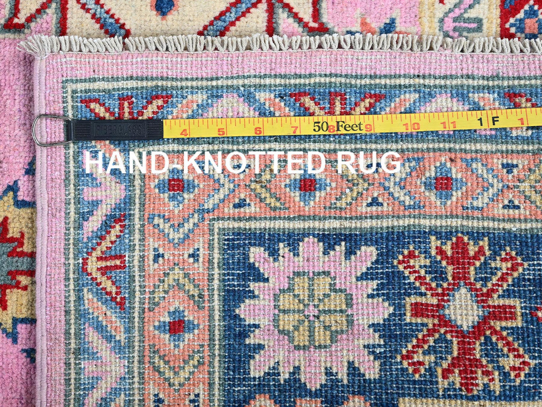 4'11" x 6'7" New Hand Knotted Pink Wool Rectangle Oriental Rug - MOA102334