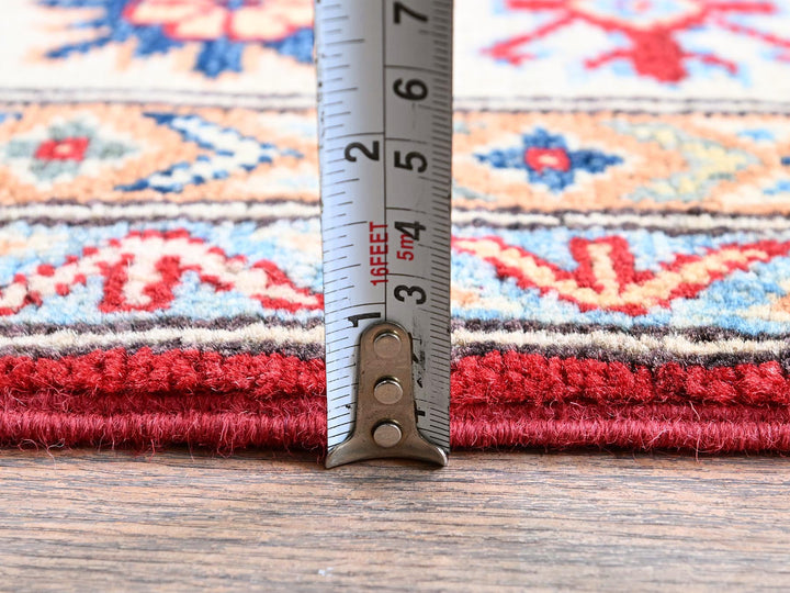 4'9" x 7'1" New Hand Knotted Red Wool Rectangle Oriental Rug - MOA102335