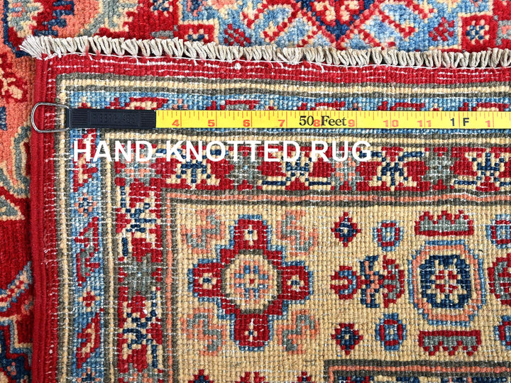 4'11" x 6'4" New Hand Knotted Red Wool Rectangle Oriental Rug - MOA102338