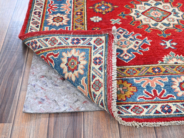 3'8" x 4'10" New Hand Knotted Red Wool Rectangle Oriental Rug - MOA102341