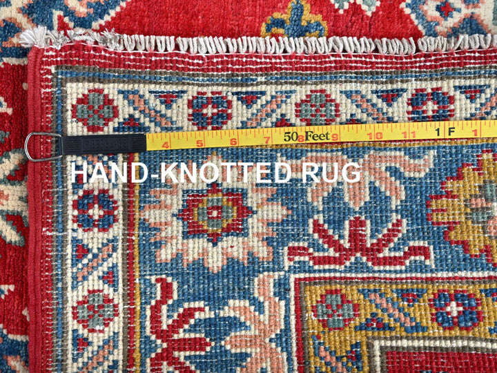 3'8" x 4'10" New Hand Knotted Red Wool Rectangle Oriental Rug - MOA102341