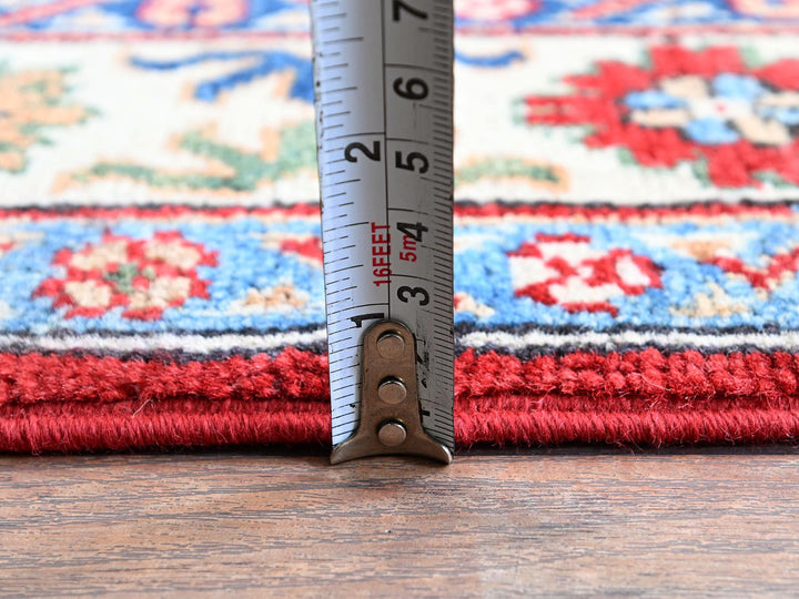 3'1" x 4'10" New Hand Knotted Red Wool Rectangle Oriental Rug - MOA102342