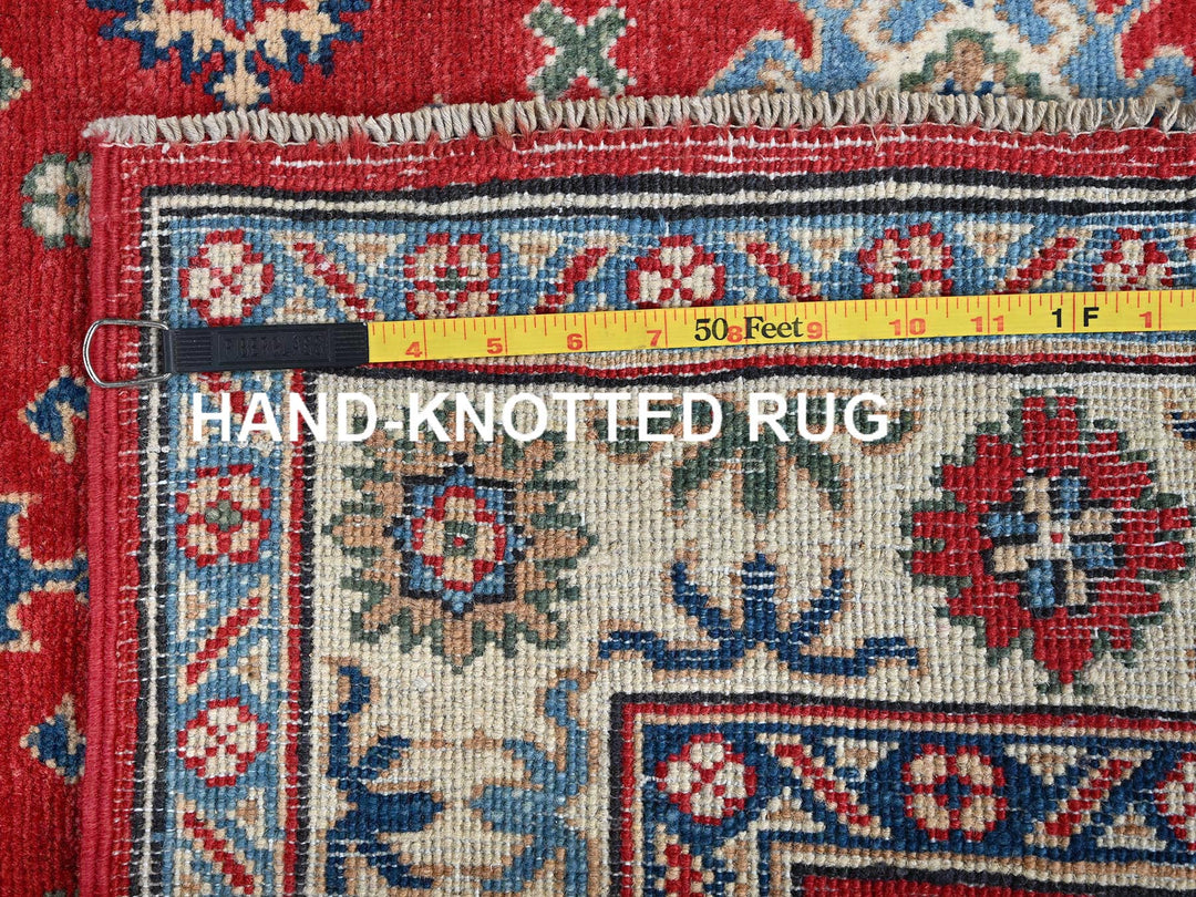 3'1" x 4'10" New Hand Knotted Red Wool Rectangle Oriental Rug - MOA102342