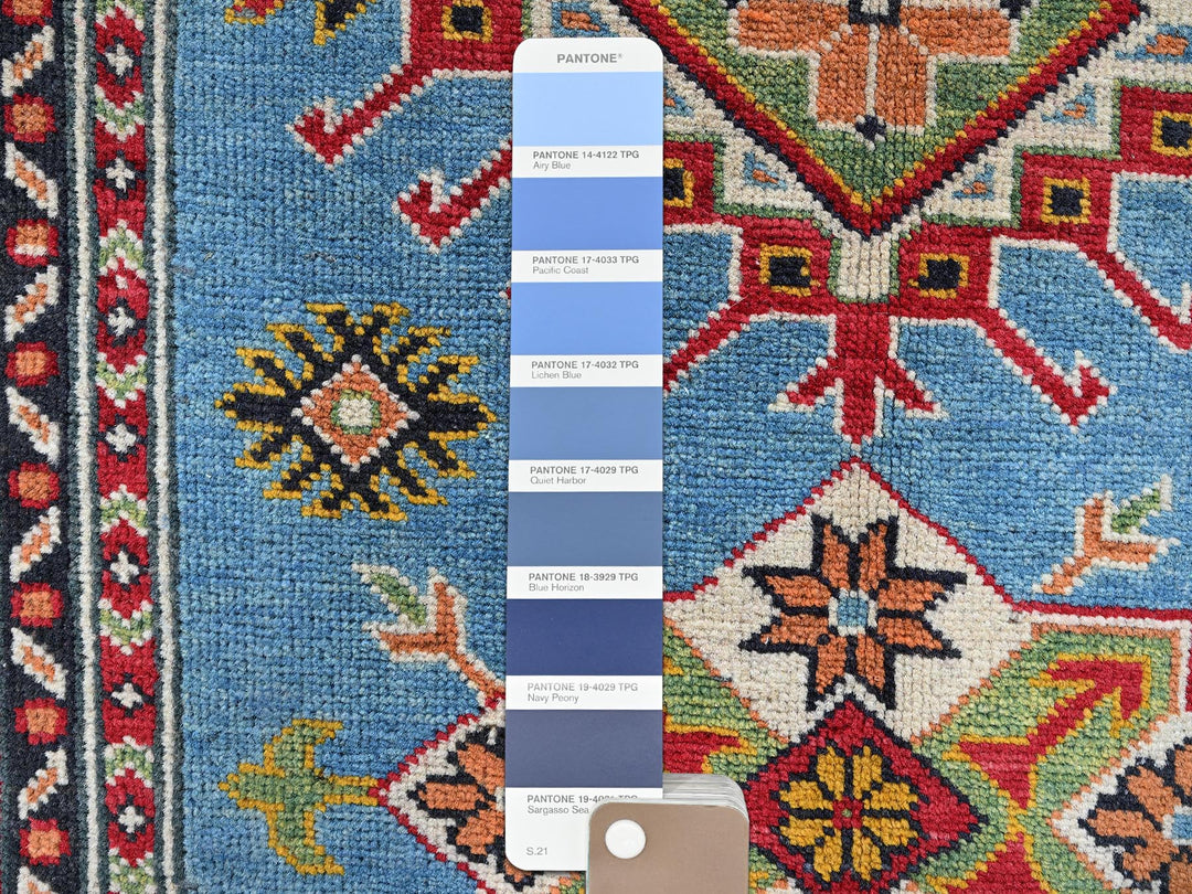 3'4" x 4'10" New Hand Knotted Blue Wool Rectangle Oriental Rug - MOA102344