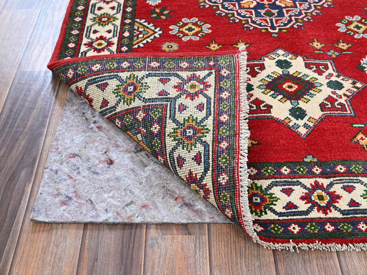 3'3" x 4'9" New Hand Knotted Red Wool Rectangle Oriental Rug - MOA102348