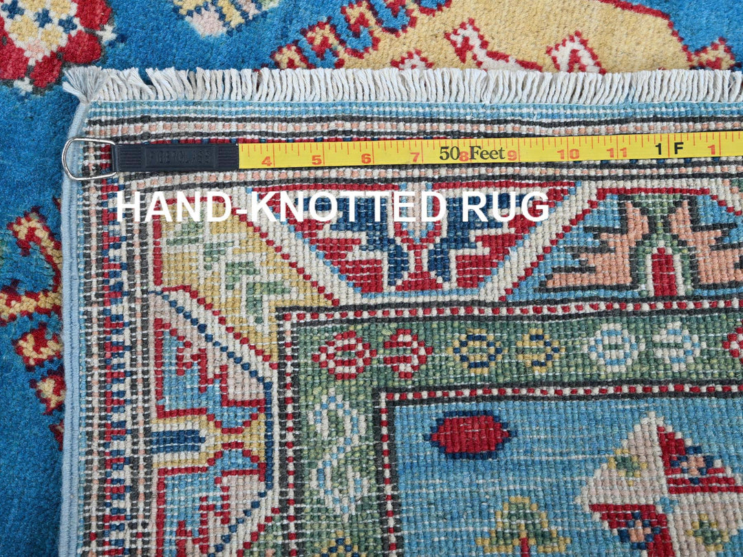 2'9" x 8'2" New Hand Knotted Blue Wool Runner Oriental Rug - MOA102461