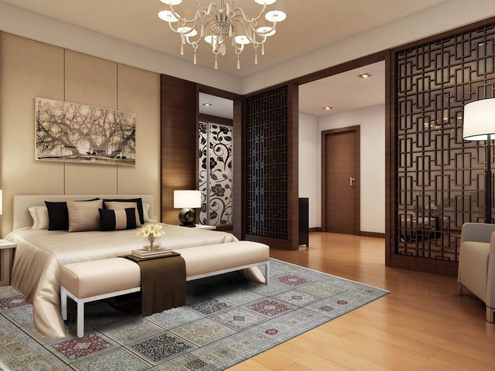 12'0" x 17'4" New Hand Knotted Beige Silk Rectangle Oriental Rug - MOA10246912