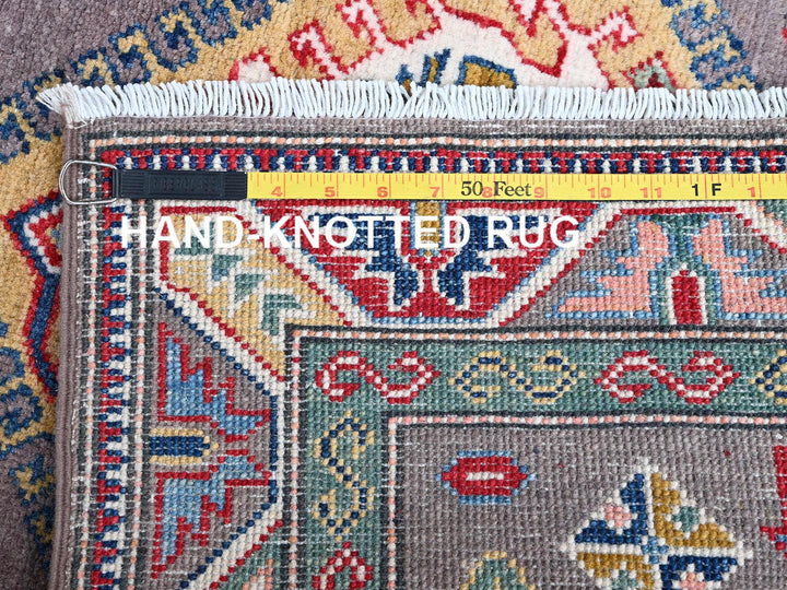 2'8" x 12'0" New Hand Knotted Grey Wool Runner Oriental Rug - MOA102477