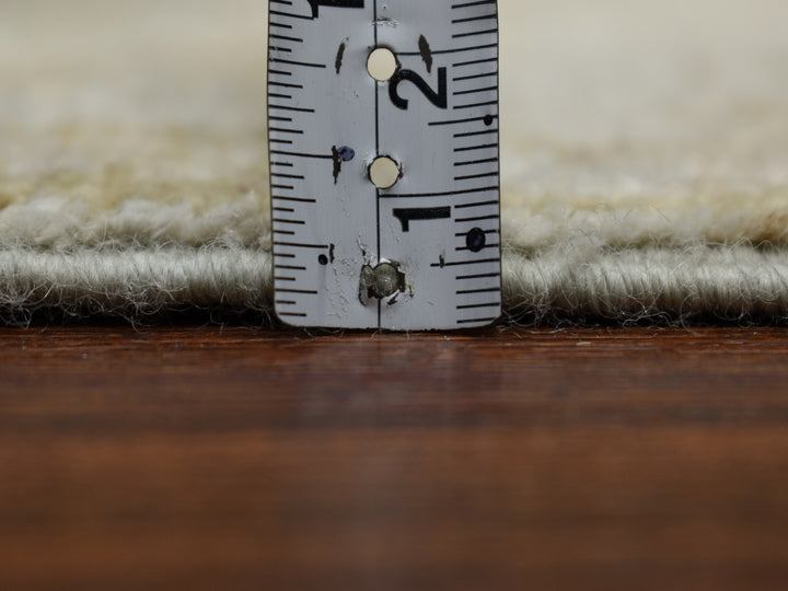 2'8" x 15'9" New Hand Knotted Grey Wool Runner Oriental Rug - MOA10250792