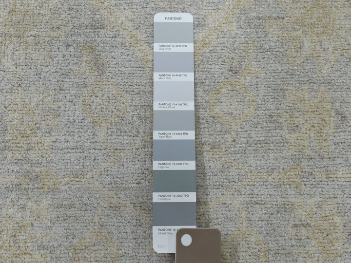 2'7" x 9'9" New Hand Knotted Grey Wool Runner Oriental Rug - MOA10251003