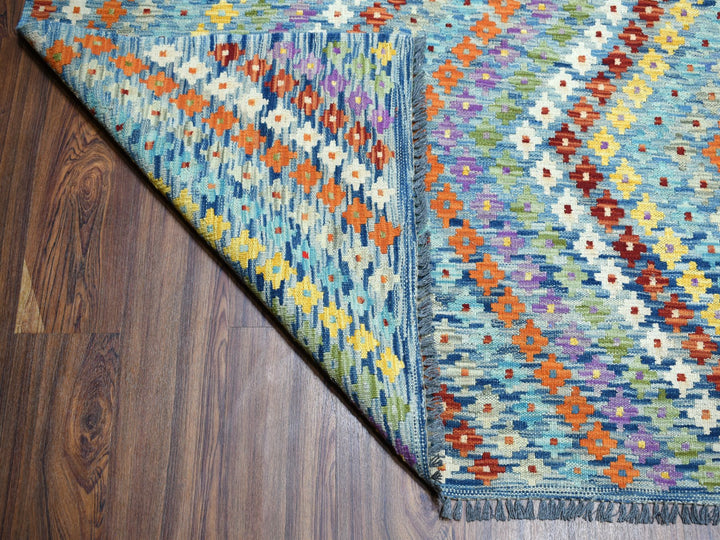10'2" x 13'4" New Hand Woven Multicolored Wool Rectangle Oriental Rug - MOA10252090