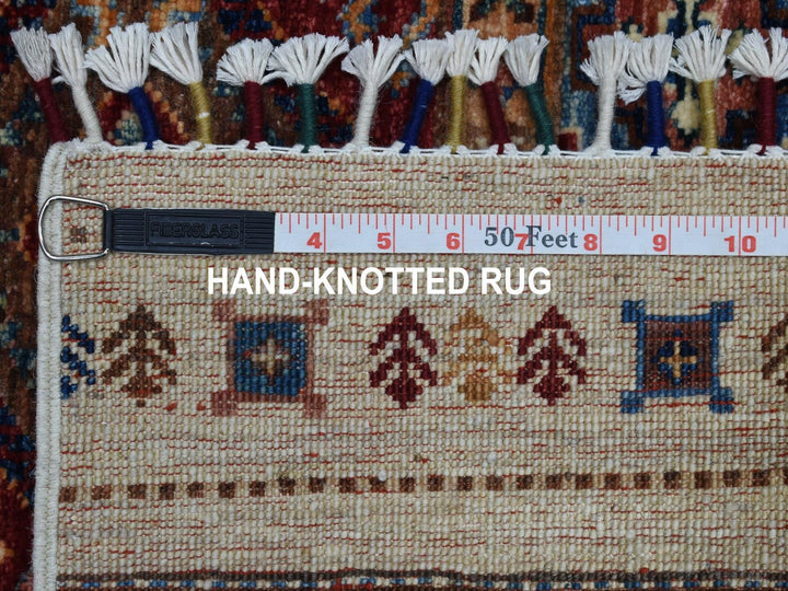 2'7" x 9'0" New Hand Knotted Ivory Wool Runner Oriental Rug - MOA10252863