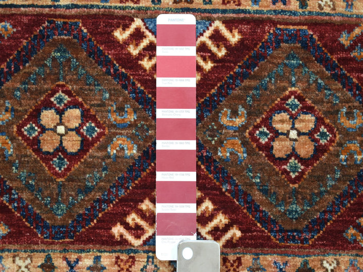 2'9" x 9'0" New Hand Knotted Red Wool Runner Oriental Rug - MOA10252865