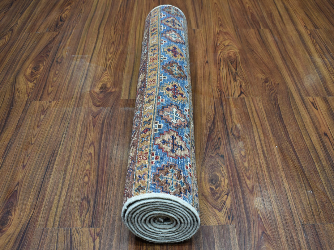 2'9" x 9'0" New Hand Knotted Red Wool Runner Oriental Rug - MOA10252865