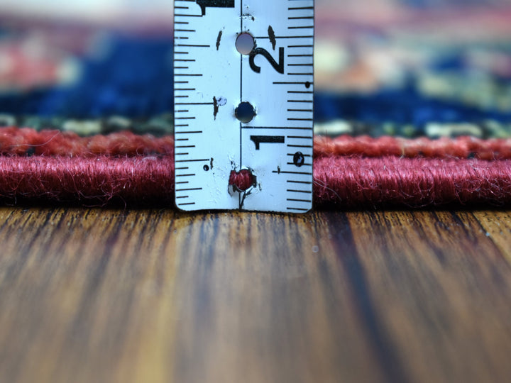 4'0" x 10'2" New Hand Knotted Red Wool Runner Oriental Rug - MOA10253126