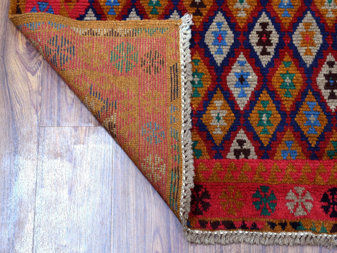 4'0" x 6'1" New Hand Knotted Multicolored Wool Rectangle Oriental Rug - MOA10253142