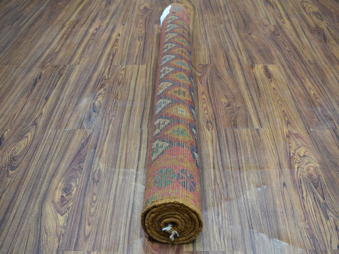 4'0" x 6'1" New Hand Knotted Multicolored Wool Rectangle Oriental Rug - MOA10253142