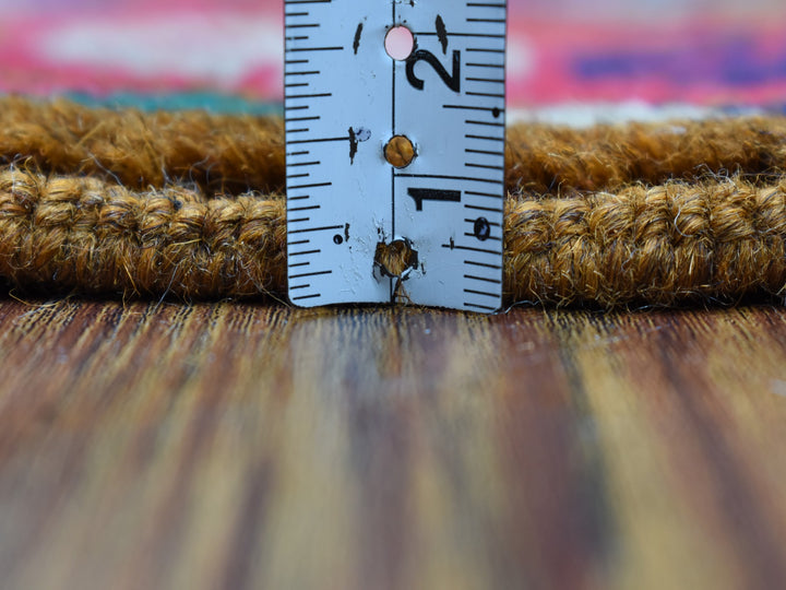 4'0" x 6'1" New Hand Knotted Multicolored Wool Rectangle Oriental Rug - MOA10253142