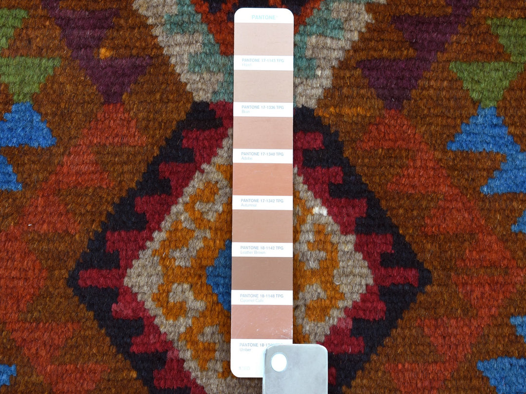 3'9" x 6'0" New Hand Knotted Multicolored Wool Rectangle Oriental Rug - MOA10253143