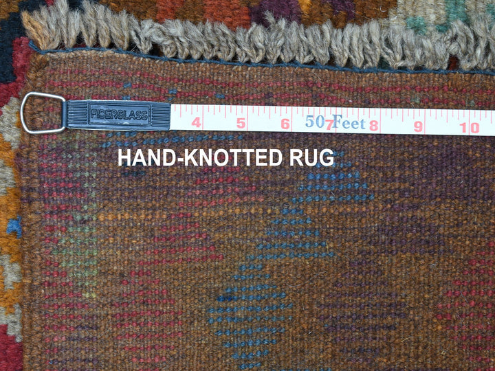 3'9" x 6'0" New Hand Knotted Multicolored Wool Rectangle Oriental Rug - MOA10253143