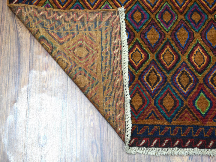 4'3" x 6'2" New Hand Knotted Multicolored Wool Rectangle Oriental Rug - MOA10253145