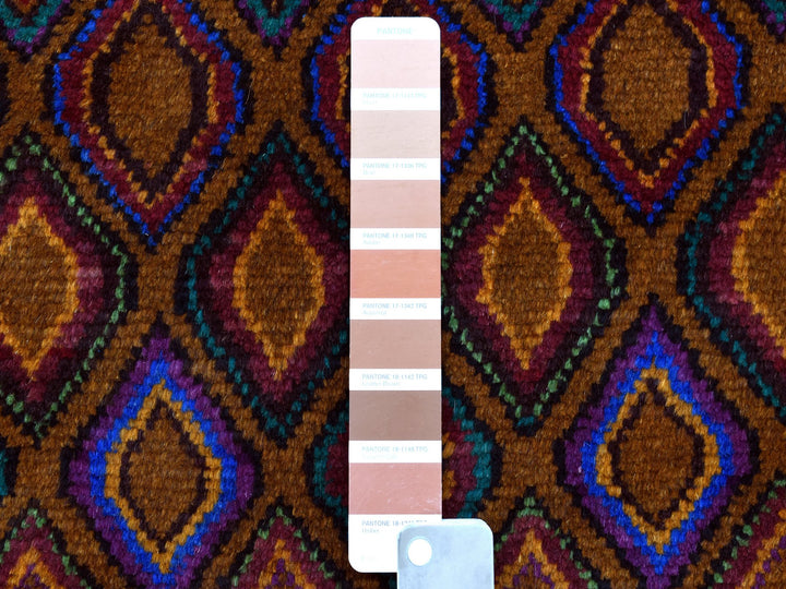 4'3" x 6'2" New Hand Knotted Multicolored Wool Rectangle Oriental Rug - MOA10253145