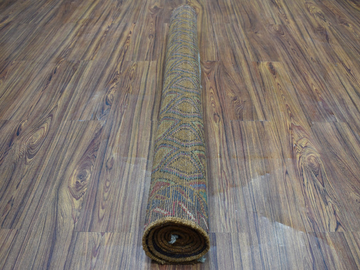 4'3" x 6'2" New Hand Knotted Multicolored Wool Rectangle Oriental Rug - MOA10253145