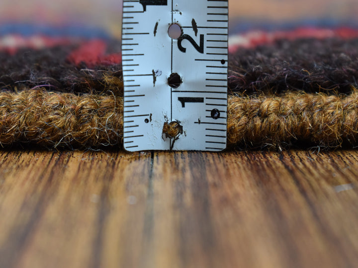 4'3" x 6'2" New Hand Knotted Multicolored Wool Rectangle Oriental Rug - MOA10253145