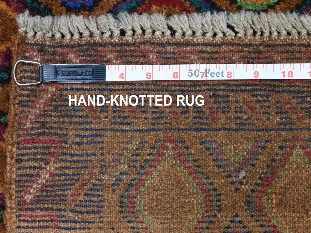 4'3" x 6'2" New Hand Knotted Multicolored Wool Rectangle Oriental Rug - MOA10253145