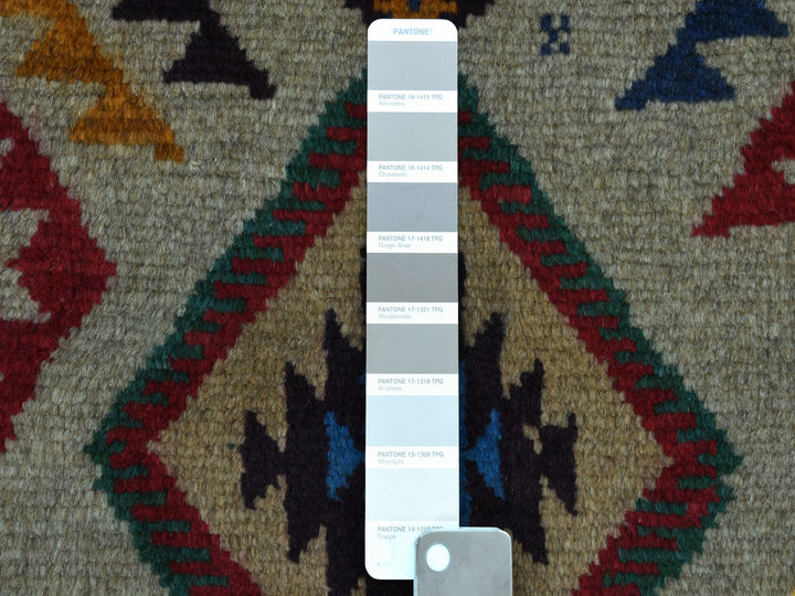 5'8" x 7'6" New Hand Knotted Grey Wool Rectangle Oriental Rug - MOA10253149