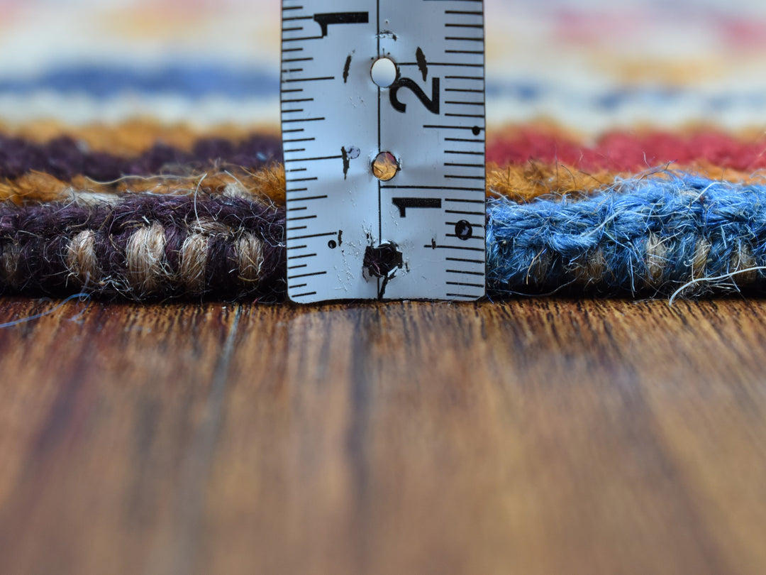 5'8" x 7'6" New Hand Knotted Grey Wool Rectangle Oriental Rug - MOA10253149