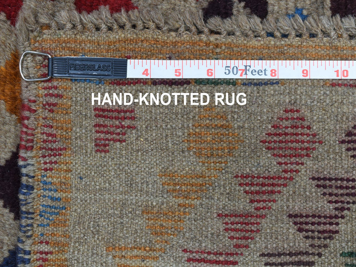 5'8" x 7'6" New Hand Knotted Grey Wool Rectangle Oriental Rug - MOA10253149