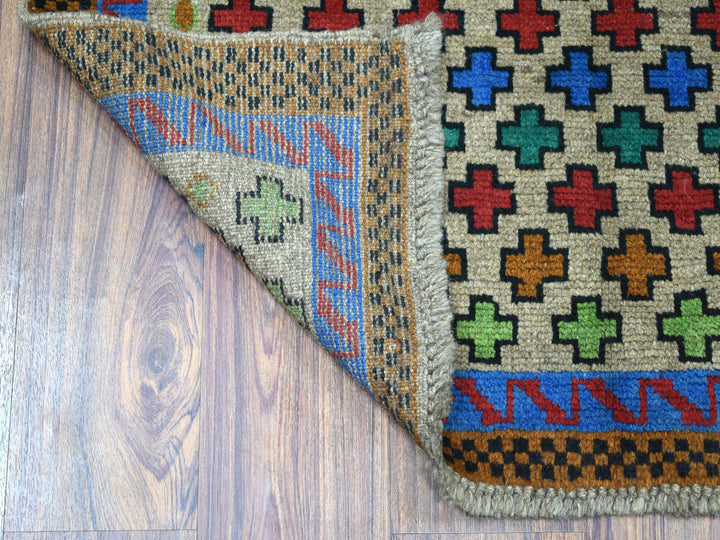 3'4" x 4'9" New Hand Knotted Grey Wool Rectangle Oriental Rug - MOA10253167