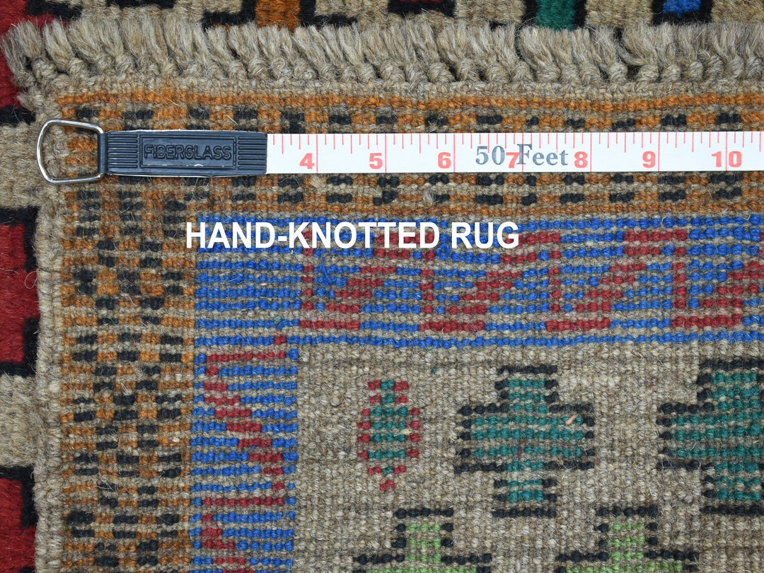 3'4" x 4'9" New Hand Knotted Grey Wool Rectangle Oriental Rug - MOA10253167