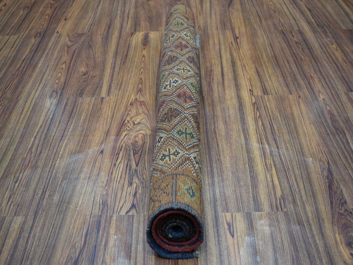 3'1" x 4'8" New Hand Knotted Multicolored Wool Rectangle Oriental Rug - MOA10253175