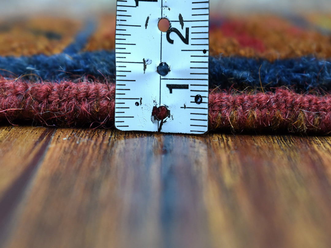 3'1" x 4'8" New Hand Knotted Multicolored Wool Rectangle Oriental Rug - MOA10253175