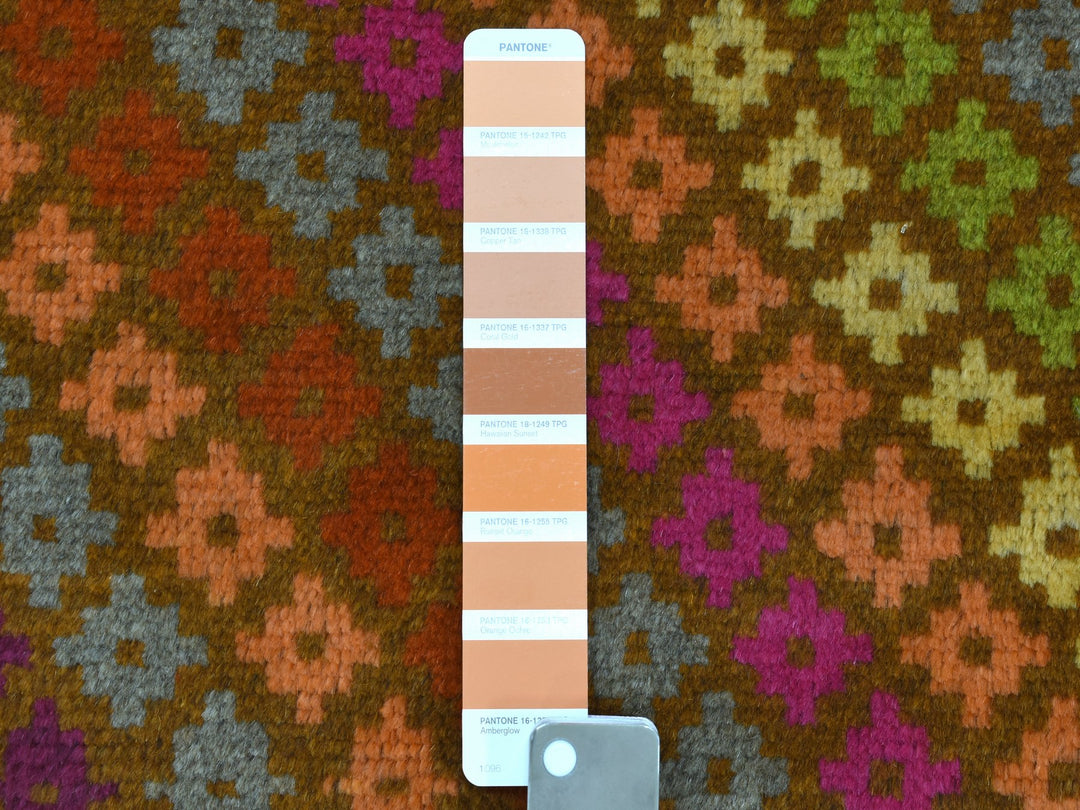 3'3" x 4'10" New Hand Knotted Multicolored Wool Rectangle Oriental Rug - MOA10253177