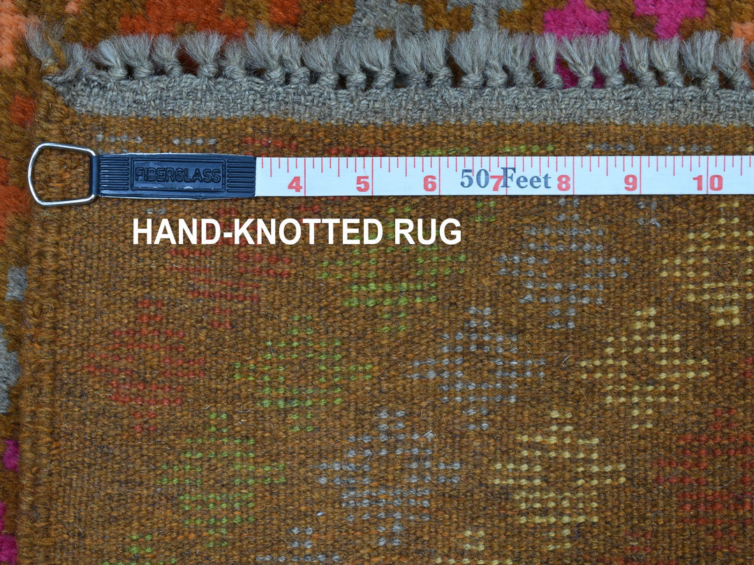 3'3" x 4'10" New Hand Knotted Multicolored Wool Rectangle Oriental Rug - MOA10253177