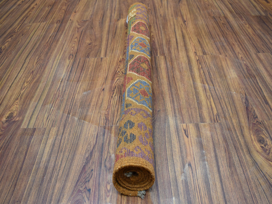 3'6" x 4'9" New Hand Knotted Multicolored Wool Rectangle Oriental Rug - MOA10253178