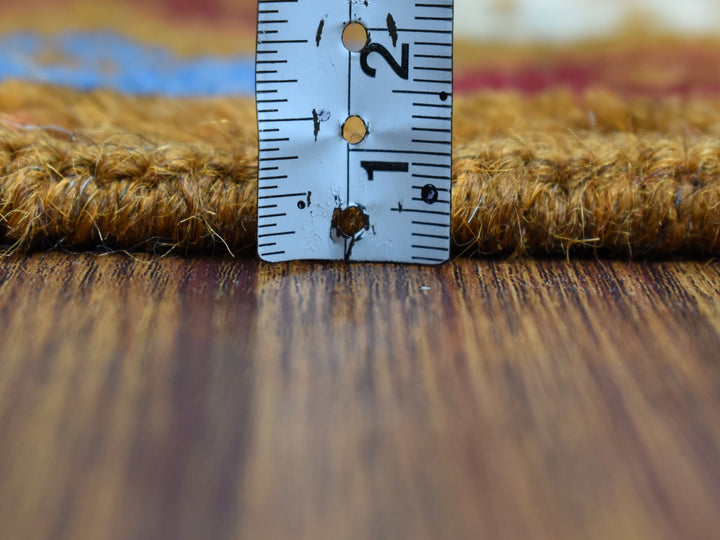 3'6" x 4'9" New Hand Knotted Multicolored Wool Rectangle Oriental Rug - MOA10253178