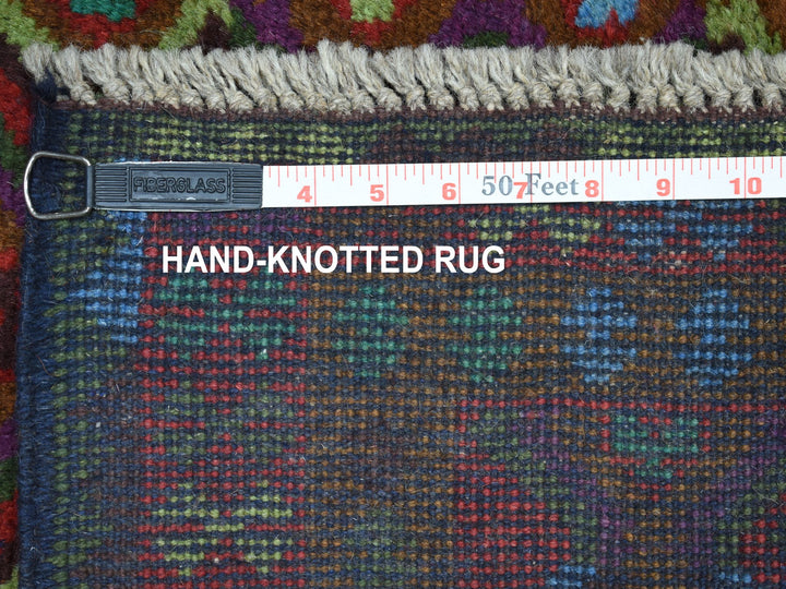 3'5" x 4'8" New Hand Knotted Purple Wool Rectangle Oriental Rug - MOA10253179