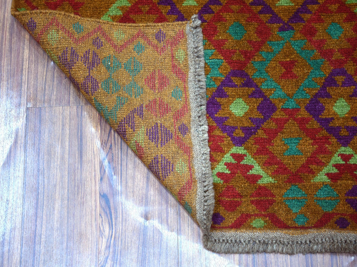 3'1" x 4'9" New Hand Knotted Multicolored Wool Rectangle Oriental Rug - MOA10253181