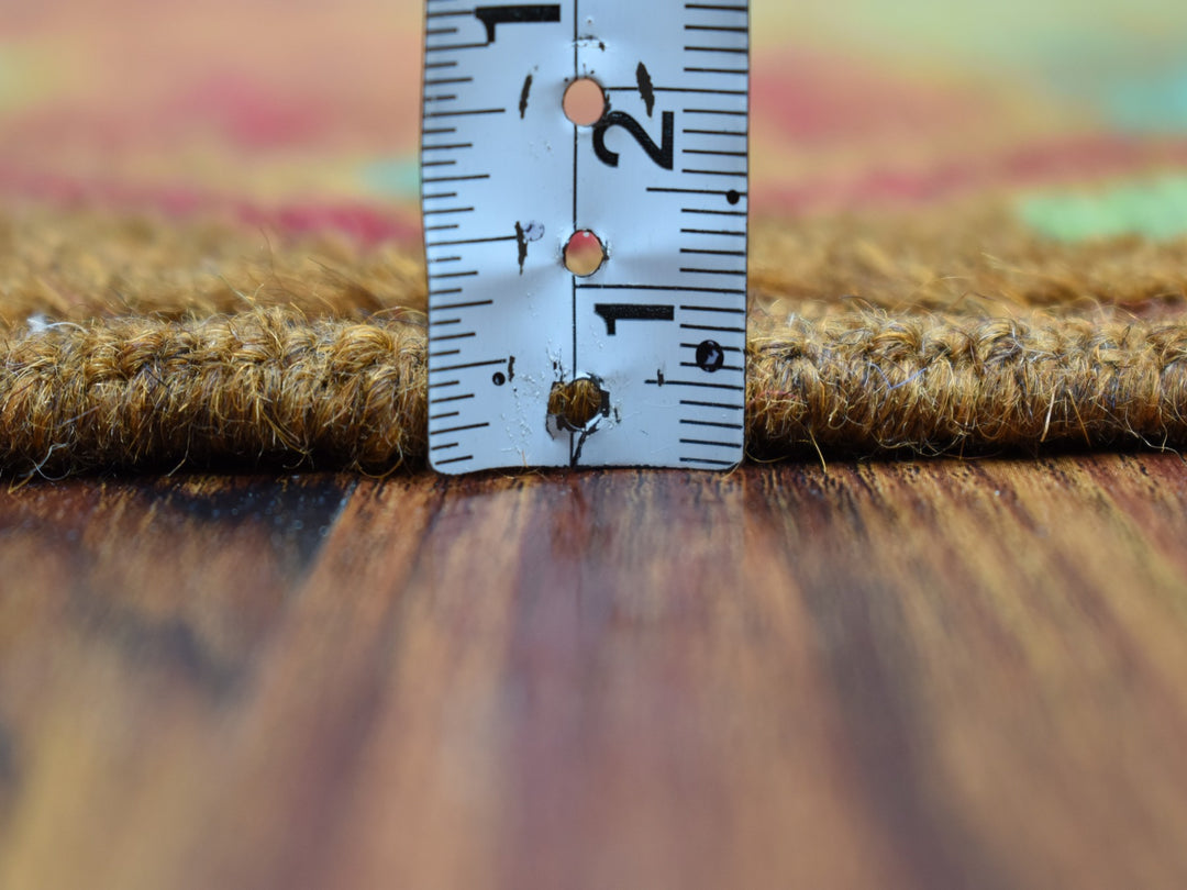 3'1" x 4'9" New Hand Knotted Multicolored Wool Rectangle Oriental Rug - MOA10253181