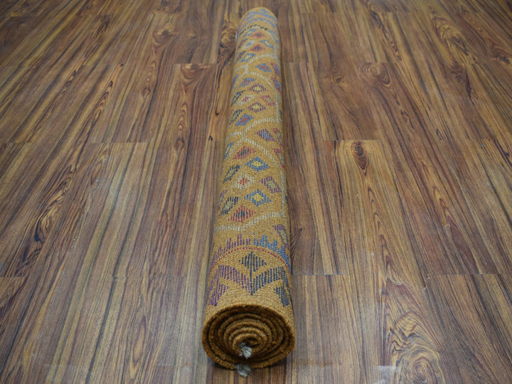 4'0" x 5'10" New Hand Knotted Multicolored Wool Rectangle Oriental Rug - MOA10253182