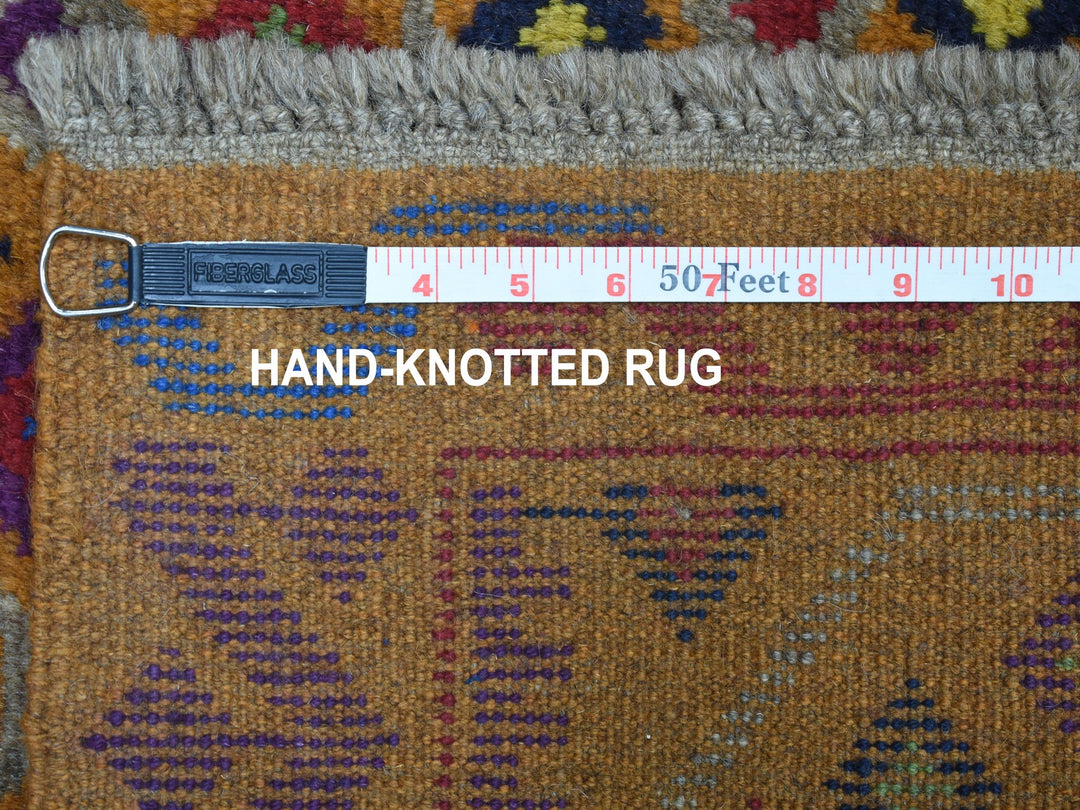 4'0" x 5'10" New Hand Knotted Multicolored Wool Rectangle Oriental Rug - MOA10253182