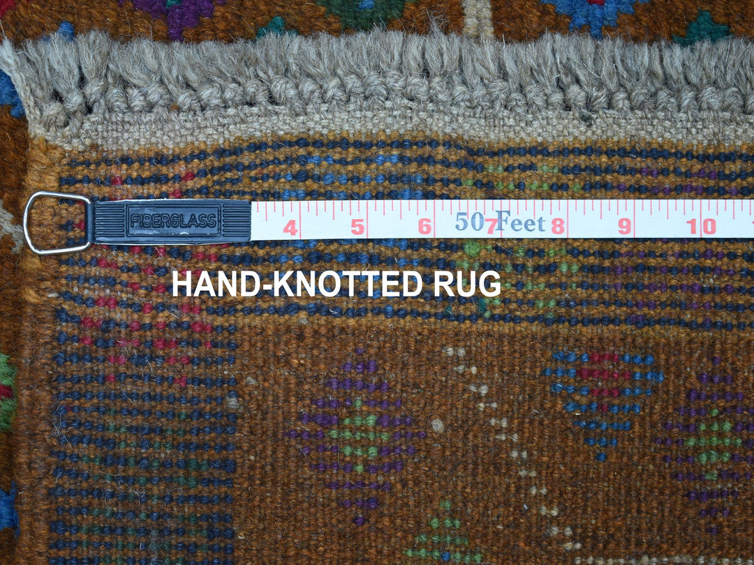 4'0" x 6'0" New Hand Knotted Multicolored Wool Rectangle Oriental Rug - MOA10253183