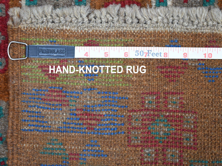 4'1" x 5'9" New Hand Knotted Multicolored Wool Rectangle Oriental Rug - MOA10253185