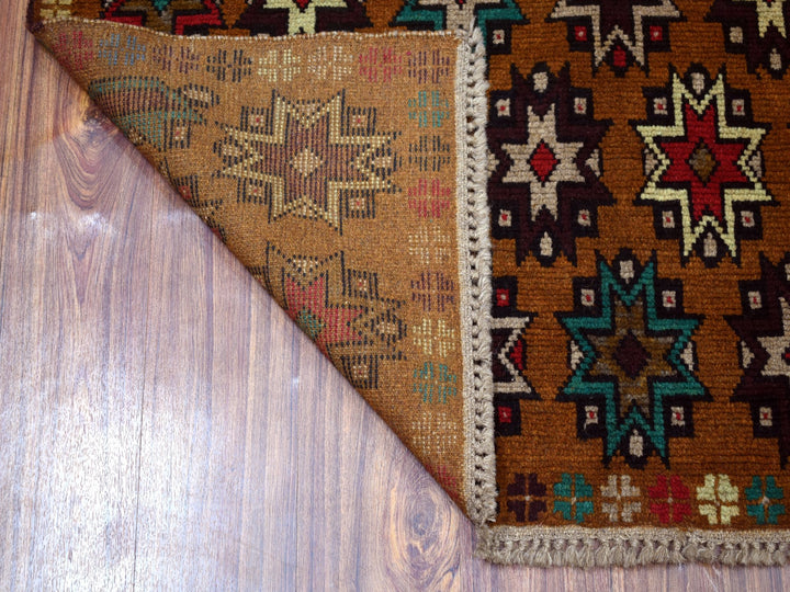 4'1" x 6'1" New Hand Knotted Multicolored Wool Rectangle Oriental Rug - MOA10253186